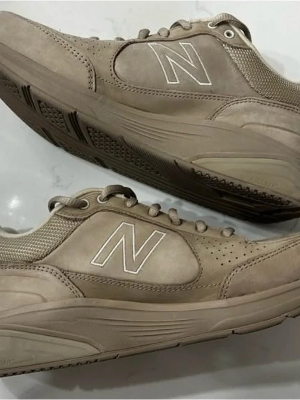 New Balance Women’s Taupe Lace-Up Sneakers